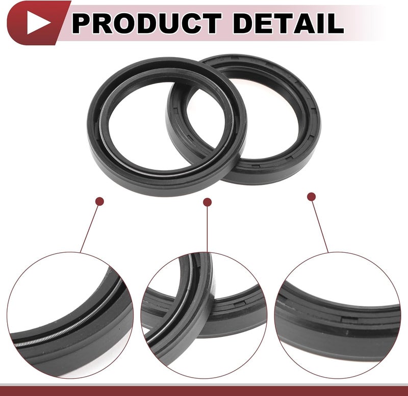 HEROFFIX 5 Pcs Rotary Shaft Seal High Pressure Oil Seal 35x45x7mm Black Nitrile 70 Durometer Rubber - Image 5